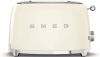 SMEG TSF01CREU 50&apos, s style broodrooster 2X2 geschikt voor twee sneetjes brood, Creme online kopen