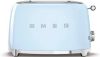 SMEG TSF01PBEU 50&apos, s style broodrooster 2X2 geschikt voor twee sneetjes brood, Pastelblauw online kopen