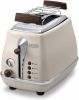 De'Longhi Toaster Incona Vintage CTOV 2103.BG in retro look, crèmekleurig online kopen