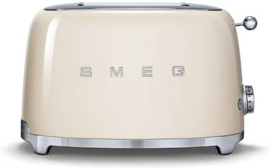 SMEG TSF01CREU 50&apos, s style broodrooster 2X2 geschikt voor twee sneetjes brood, Creme online kopen