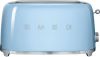 Smeg 50's Style broodrooster 2-slots extra lang TSF02PBEU pastelblauw online kopen