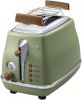 De'Longhi Toaster Incona Vintage CTOV 2103.BG in retro look, groen online kopen