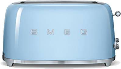 Smeg 50's Style broodrooster 2-slots extra lang TSF02PBEU pastelblauw online kopen