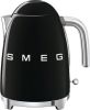 SMEG KLF03BLEU retro 50&apos, s style waterkoker, zwart online kopen