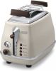 De'Longhi Toaster Incona Vintage CTOV 2103.BG in retro look, crèmekleurig online kopen