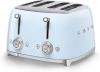 Smeg 50's Style broodrooster 2-slots extra lang TSF03PBEU watergroen online kopen