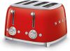 Smeg 50's Style broodrooster 2-slots extra lang TSF03RDEU rood online kopen