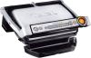 Tefal Contactgrill GC712D OptiGrill+ 6 grillprogramma's, past temperatuur + barbecuecyclus aan het grillgerecht aan, bakplaten met antiaanbaklaag online kopen