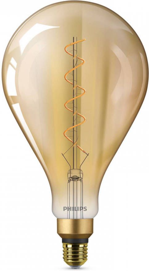 Philips E27 5W LED gloeilamp, 1.800 K, goud online kopen