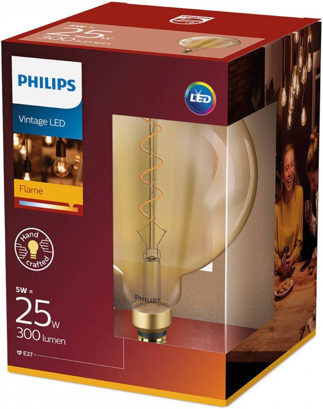 Philips E27 G200 ledlamp Classic Giant, 2.000K, goud online kopen