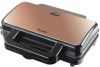 Bestron Sandwich maker XL 4 driehoek sandwich zwart/koper online kopen