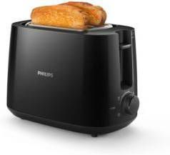 Philips Toaster HD2581/90 Daily Collection geïntegreerde opzethouder voor broodjes, 8 bruiningsgraden, zwart online kopen