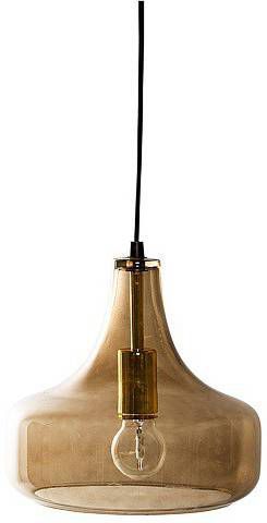 Bloomingville Hanglamp Bruin 23 cm Glas/Zwart Snoer online kopen