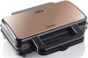 Bestron Sandwich maker XL 4 driehoek sandwich zwart/koper online kopen